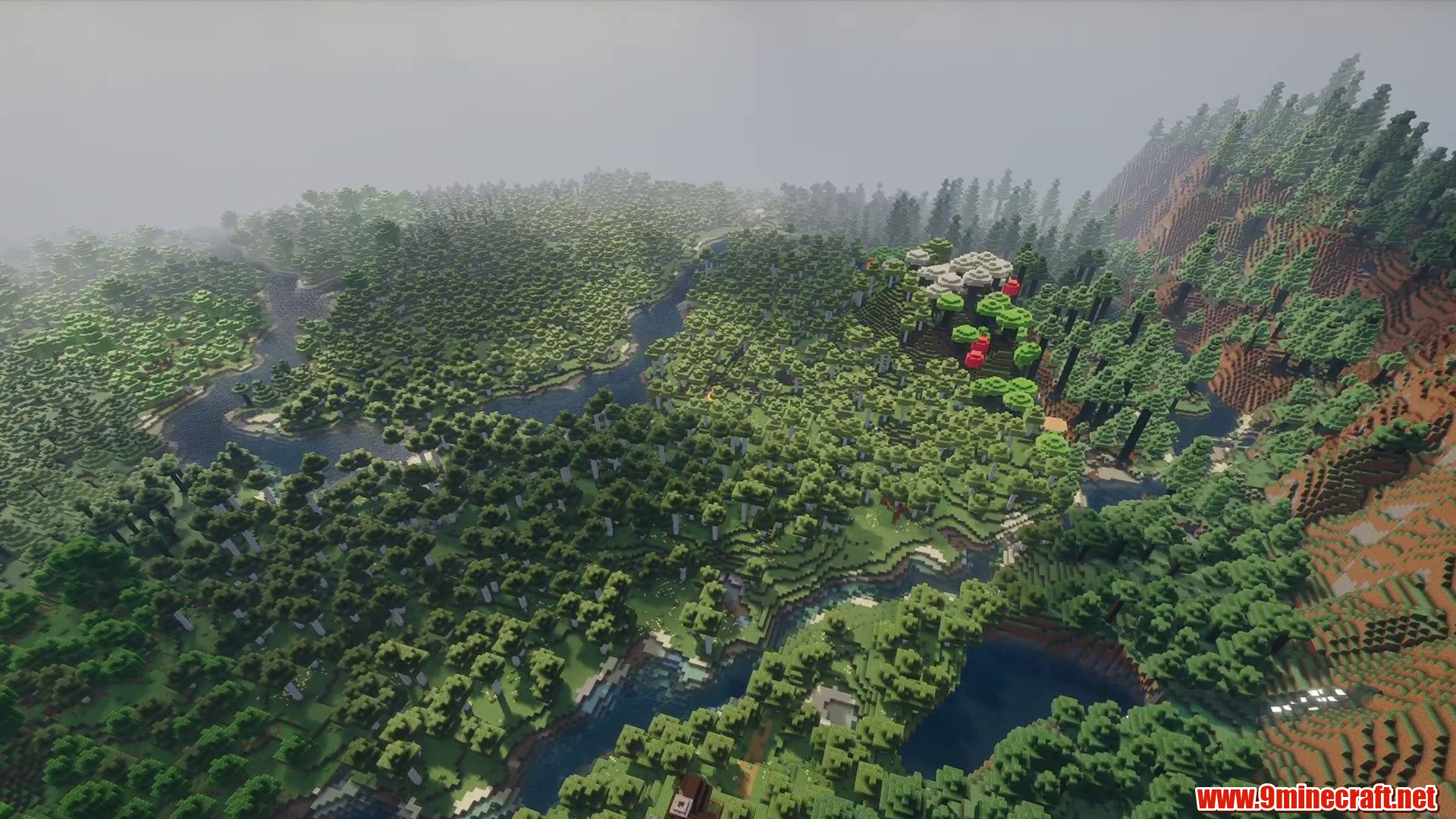 Forest Village Seed in Minecraft seed 4248414838355364356