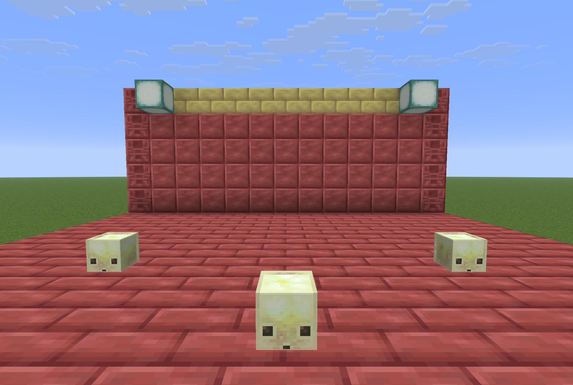 Chaos Cubed Mod Screenshot 3 Close-up of Sulfur Cubes, the bouncy cave mobs added by Chaos Cubed