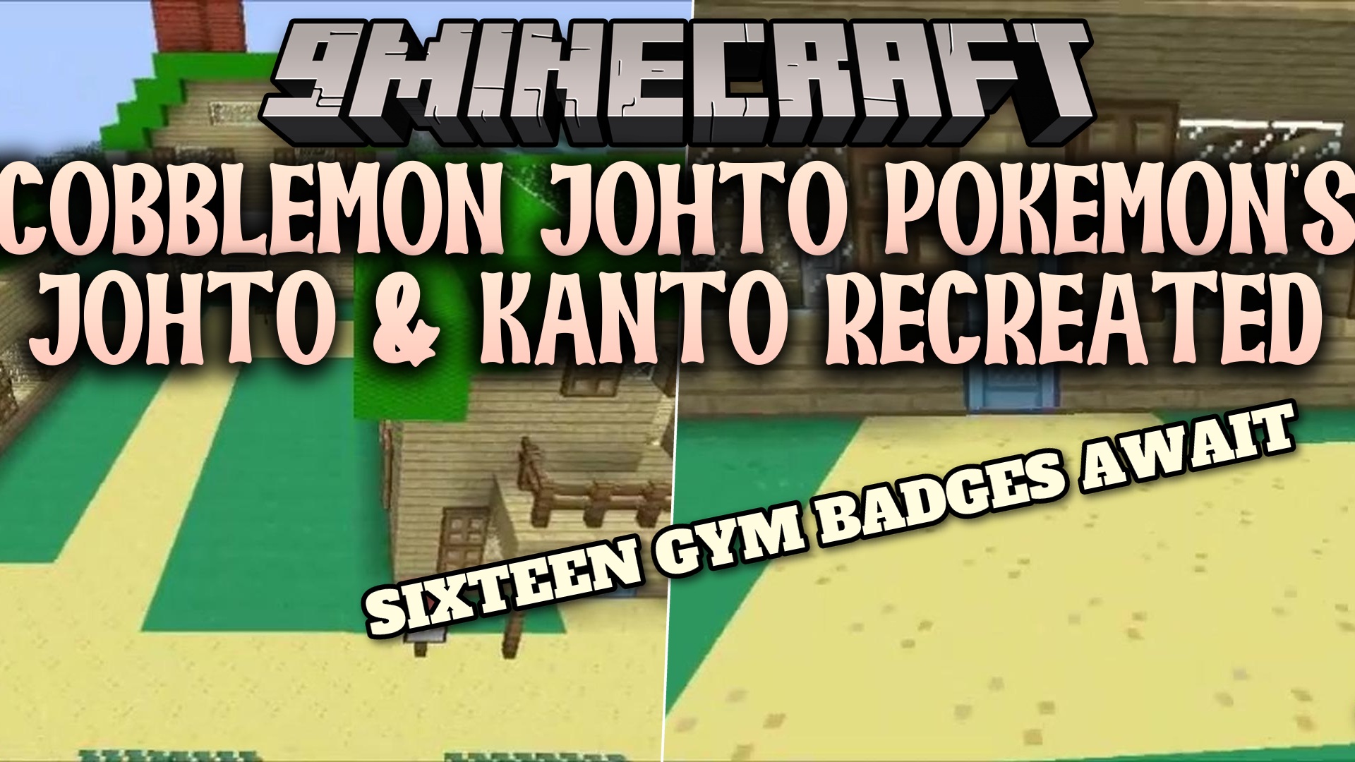 Cobblemon Johto Pokemon's Johto & Kanto Recreated Map (26.2, 1.20.1)