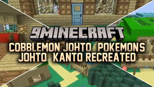 Cobblemon Johto Pokemon's Johto & Kanto recreated Map