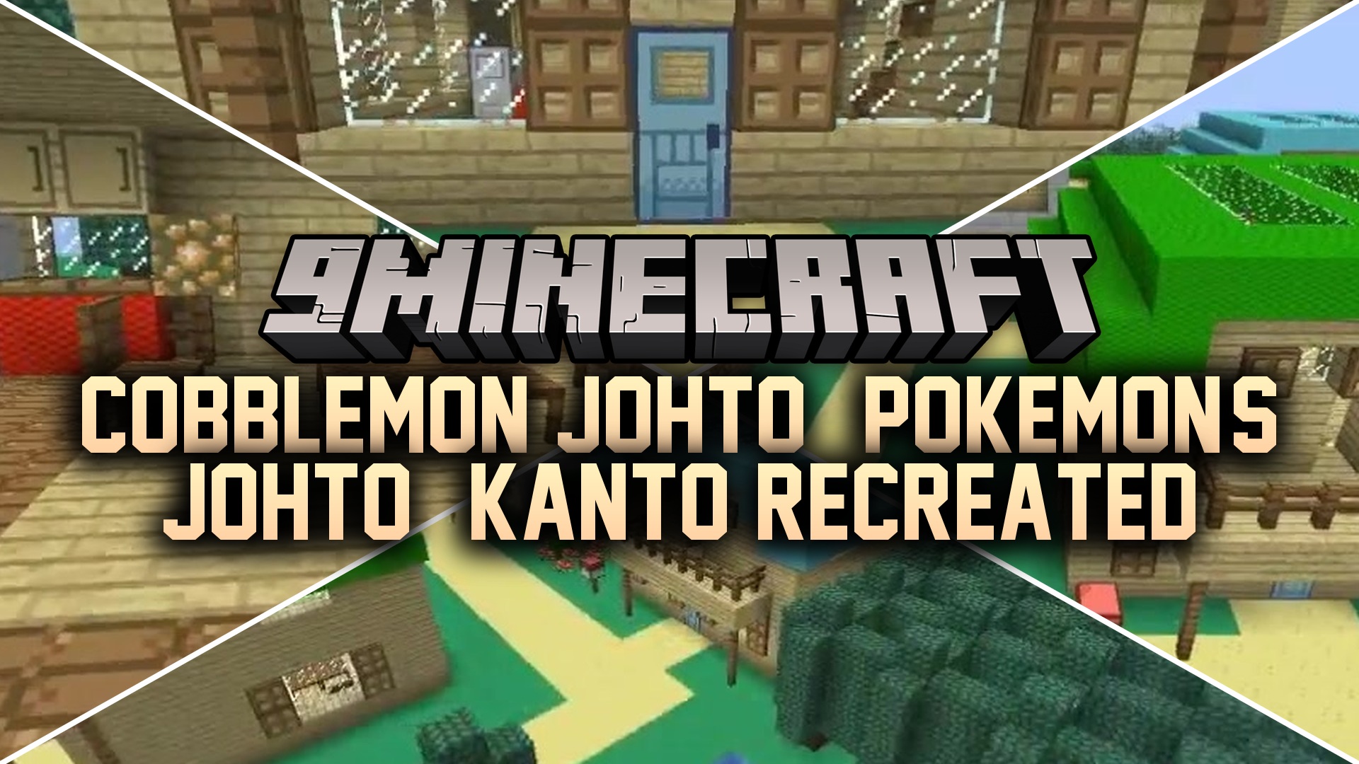 Cobblemon Johto Pokemon's Johto & Kanto recreated Map