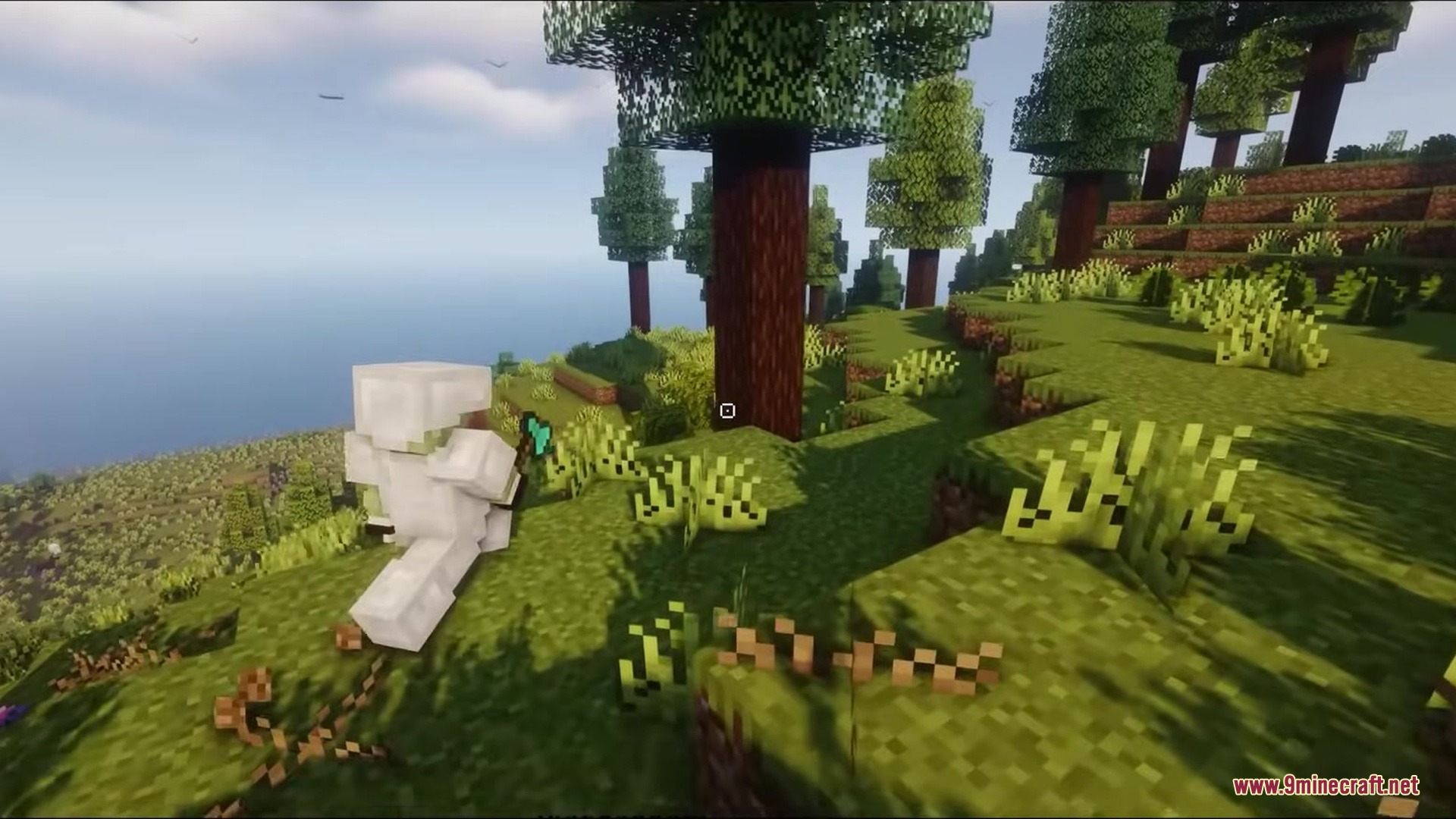 Crosshair CUBE Resource Pack Screenshot 2 A player in
