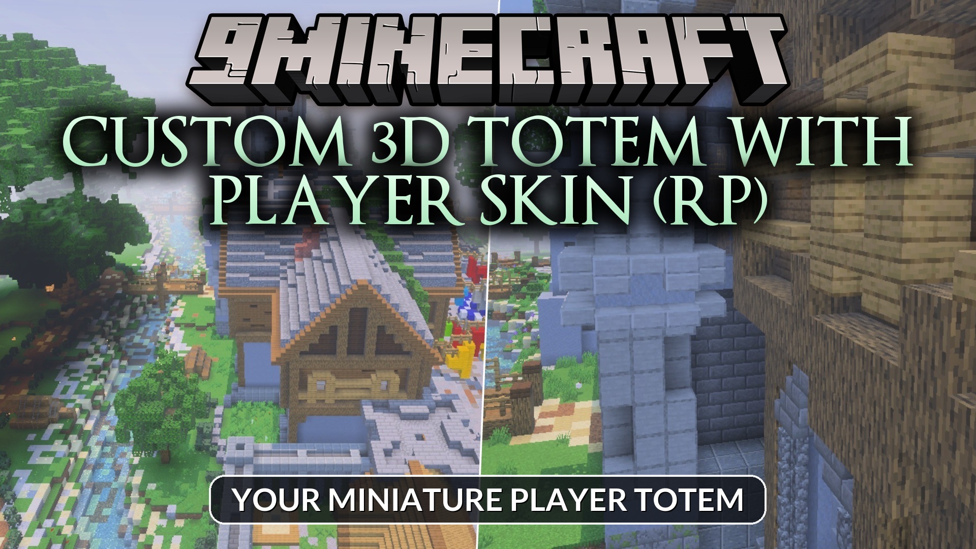 Custom 3D Totem with Player Skin RP Texture Pack
