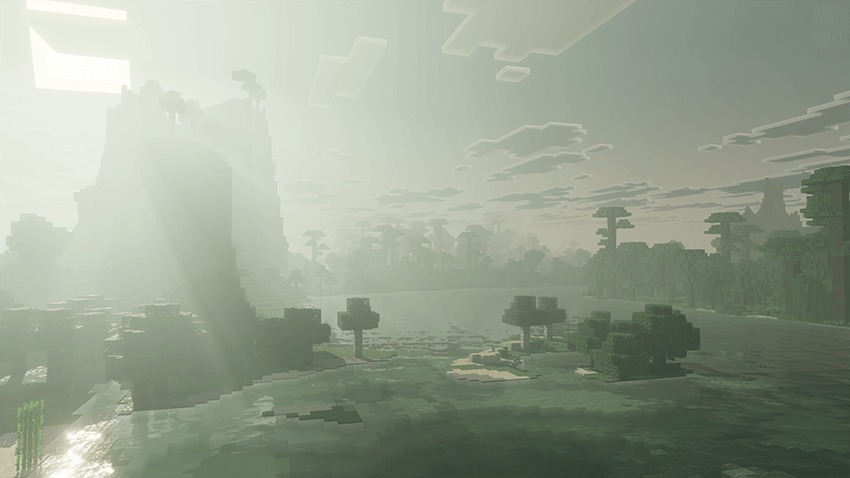 Dark Fantasy Visuals Shader Screenshot 3 Dark Fantasy Visuals Shader adds thick fog and a bright square sun