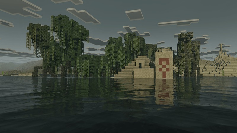 Dark Fantasy Visuals Shader Screenshot 8 Dark Fantasy Visuals Shader adds thick fog to a desert temple and trees