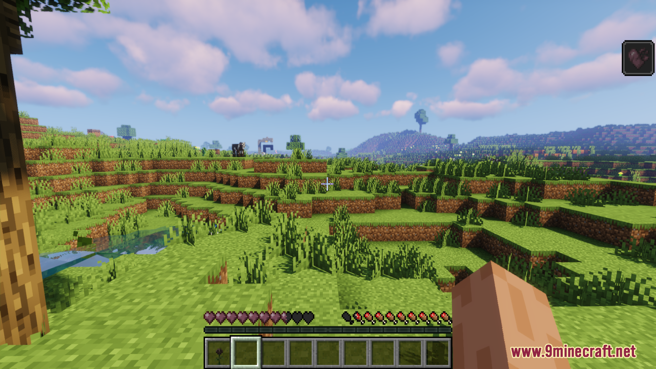 Dev's Better Wither Hearts Resource Pack Screenshot 1 Devs Better Wither Hearts Resource Pack showing clear health icons on the screen