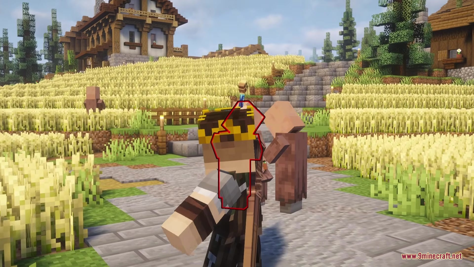 Doomsday Armors Mod Screenshot 2 Close up view of a player character wearing heavy power armor in Minecraft