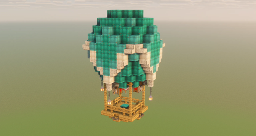 Easy Hot Air Balloon Survival Friendly No Addons Schematic Thumbnail
