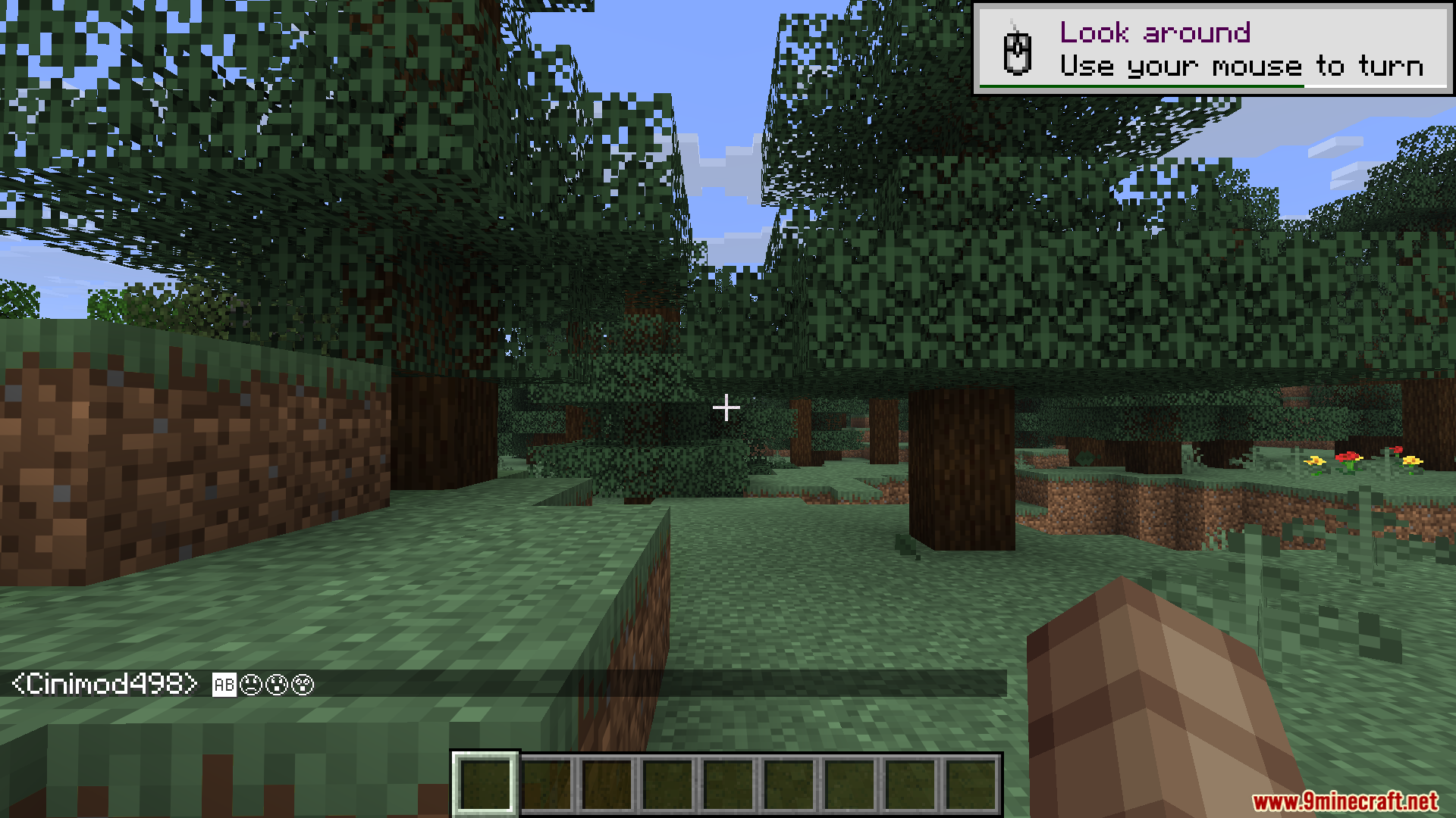 Emojis Mod Screenshot 4 The chat box shows custom symbols and faces typed by the player