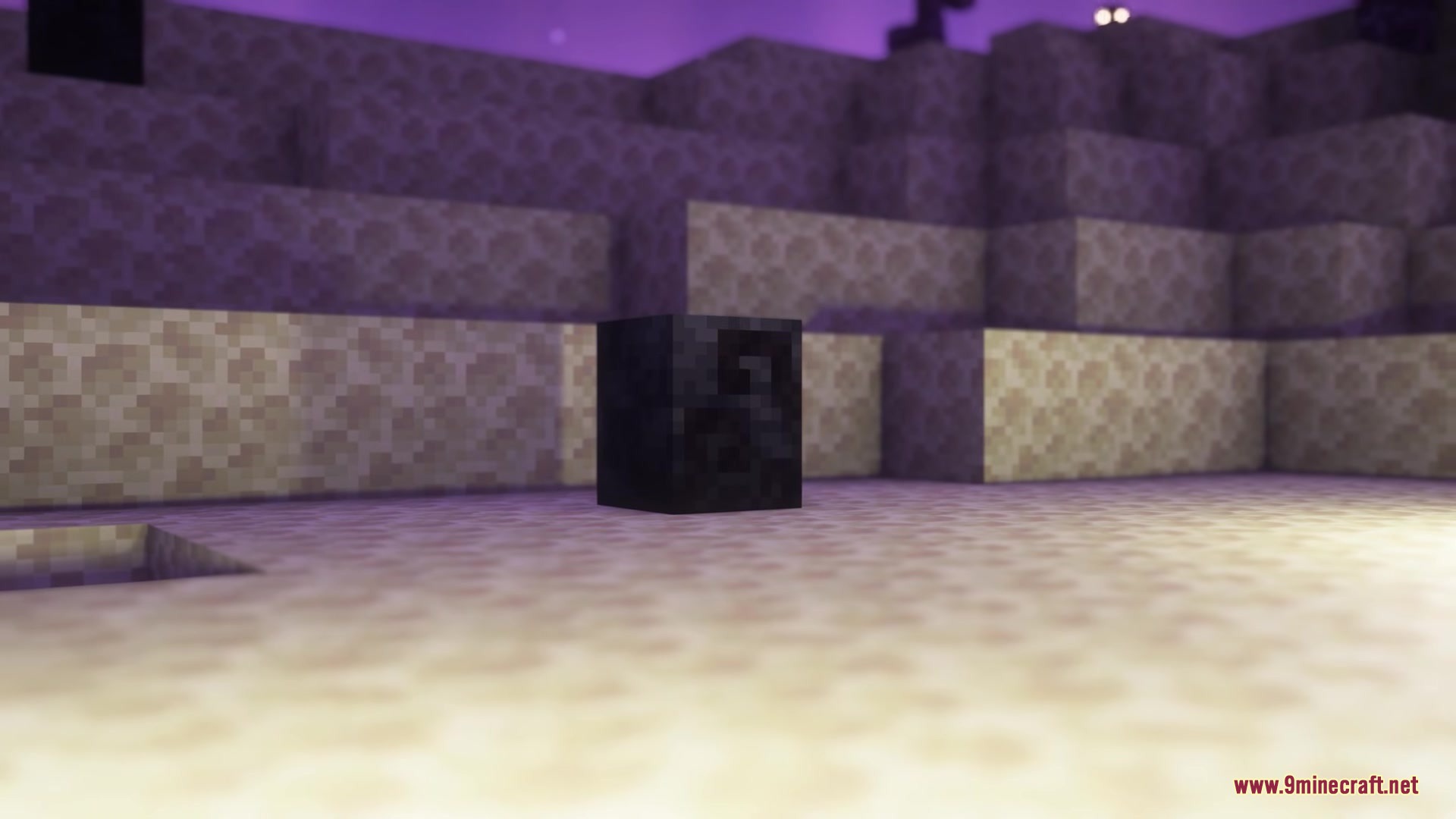 Ender Beetles Mod Screenshot 3 A dormant beetle egg resting on the ground in the End highlands