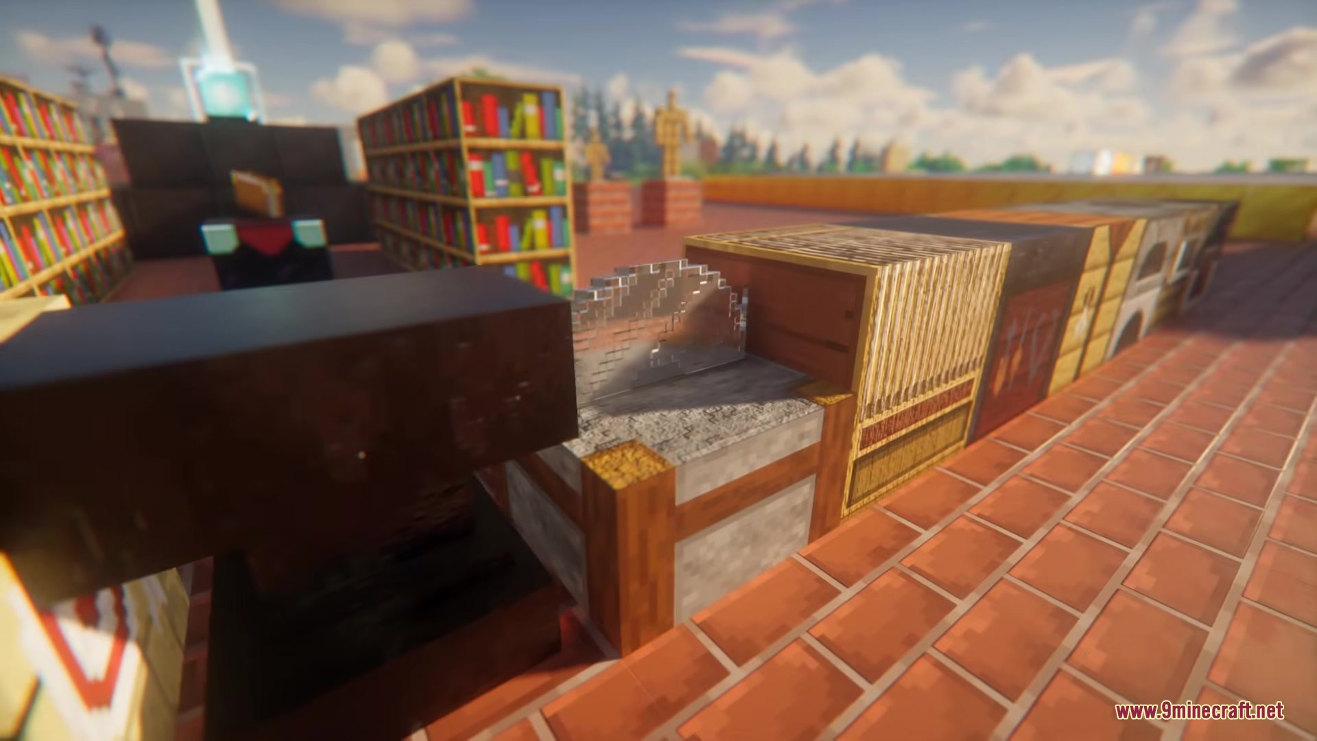 Faithful PBR 256x Resource Pack Screenshot 3 Anvil and stonecutter blocks displayed with high resolution textures and realistic lighting
