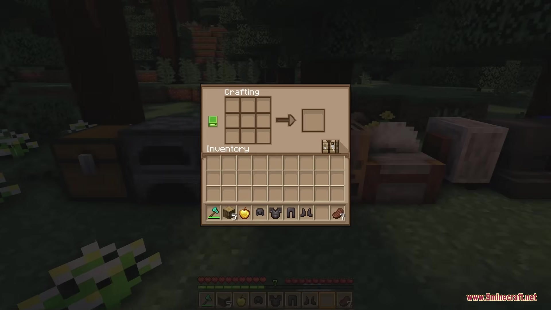 Farmer GUI by MaTik Resource Pack Screenshot 5 The Farmer GUI resource pack transforms the crafting menu with golden colors