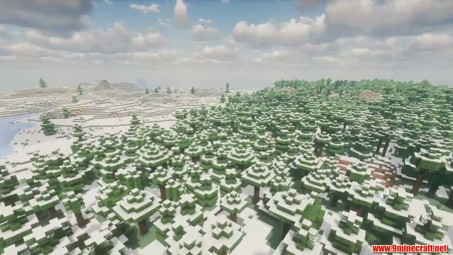 Terrain and landmarks in Minecraft seed 1794862302511058117