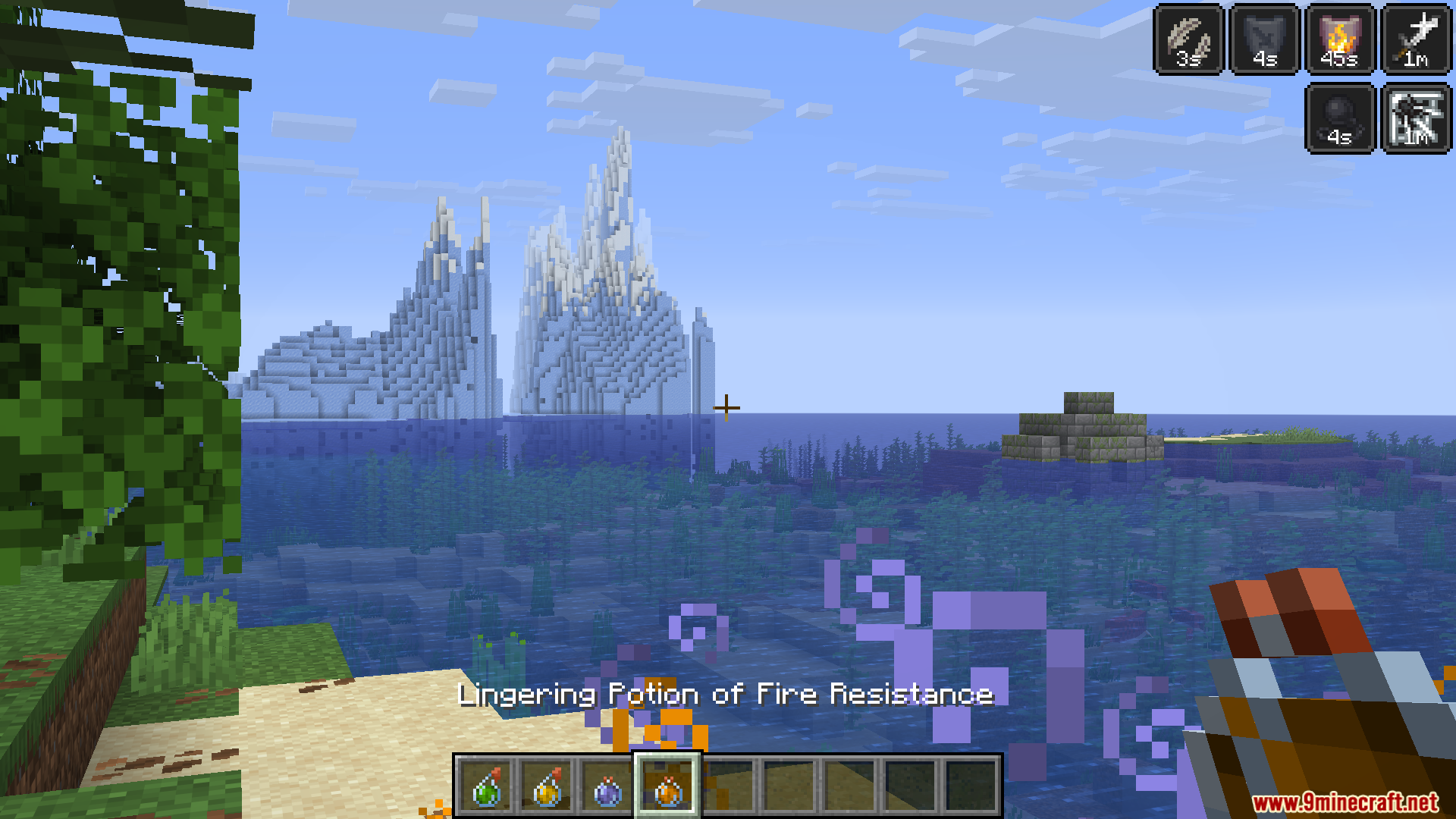 GUI Effect Timer Mod Screenshot 2 GUI Effect Timer displays live countdowns for active status effect icons