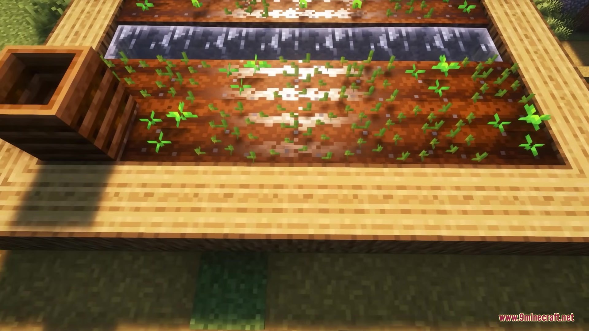 Glamurous View by Off_garo Resource Pack Screenshot 4 Glamurous View resource pack adds three dimensional crops and a wooden composter