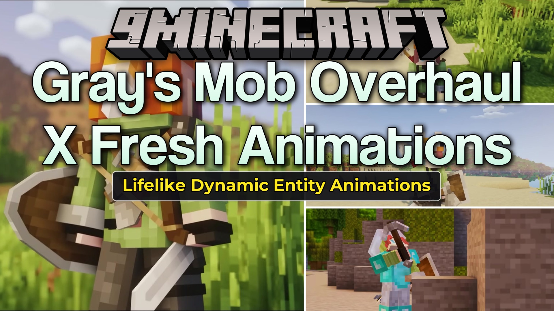 Gray's Mob Overhaul X Fresh Animations Resource Pack