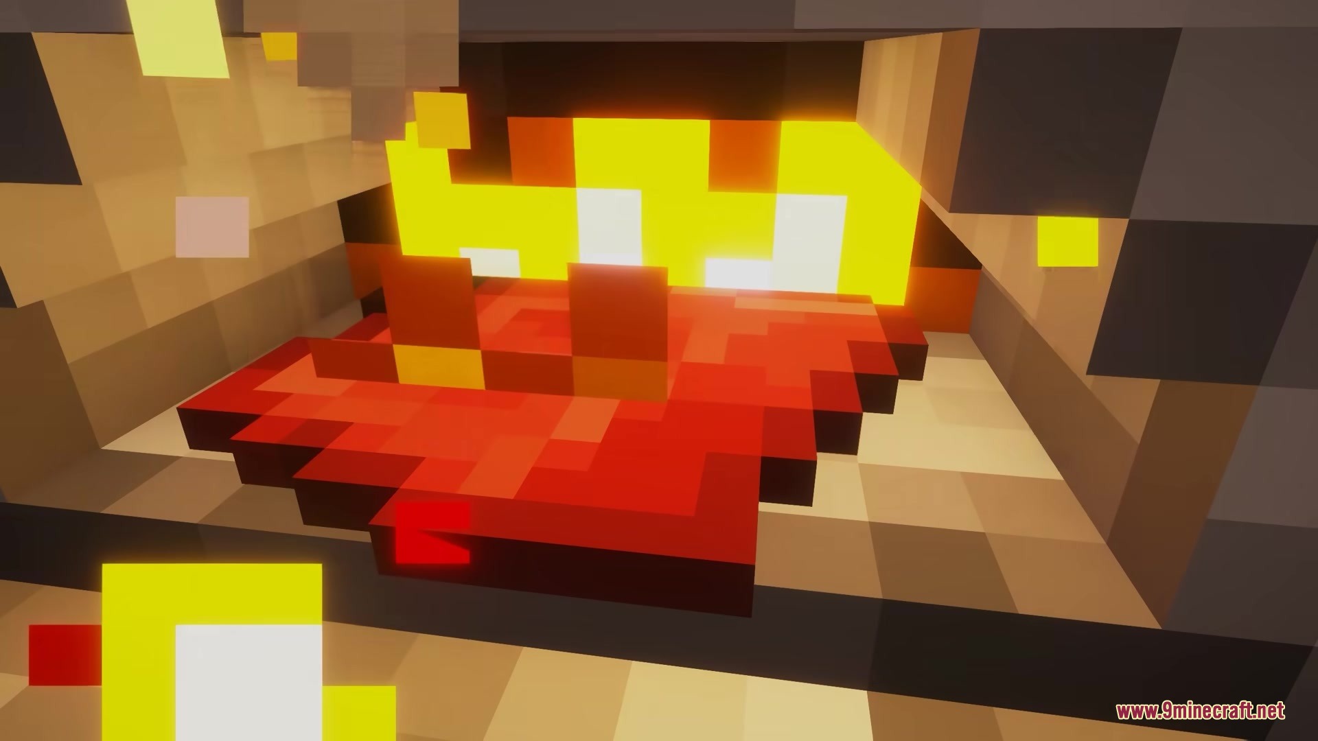 A gasoline tank is used as fuel inside a furnace