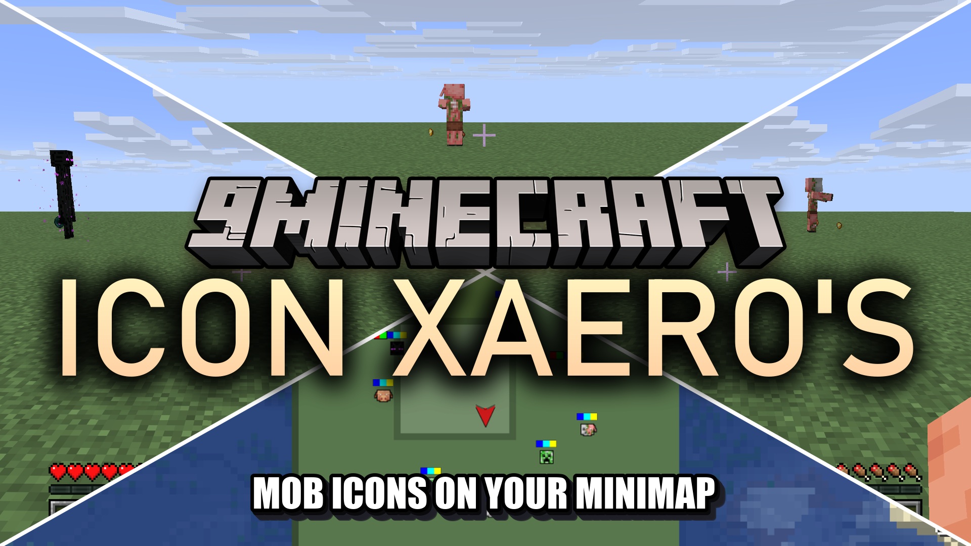 Icon Xaero's resource pack adds custom mob icons to the Xaero's Minimap and World Map radar