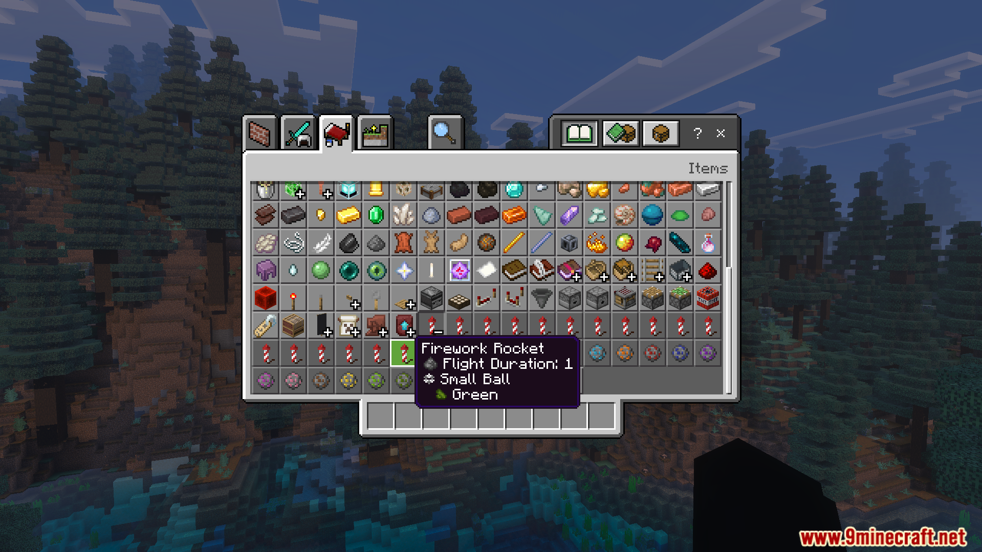 Icons Bedrock Edition Texture Pack adds small pictures to the firework rocket tooltip
