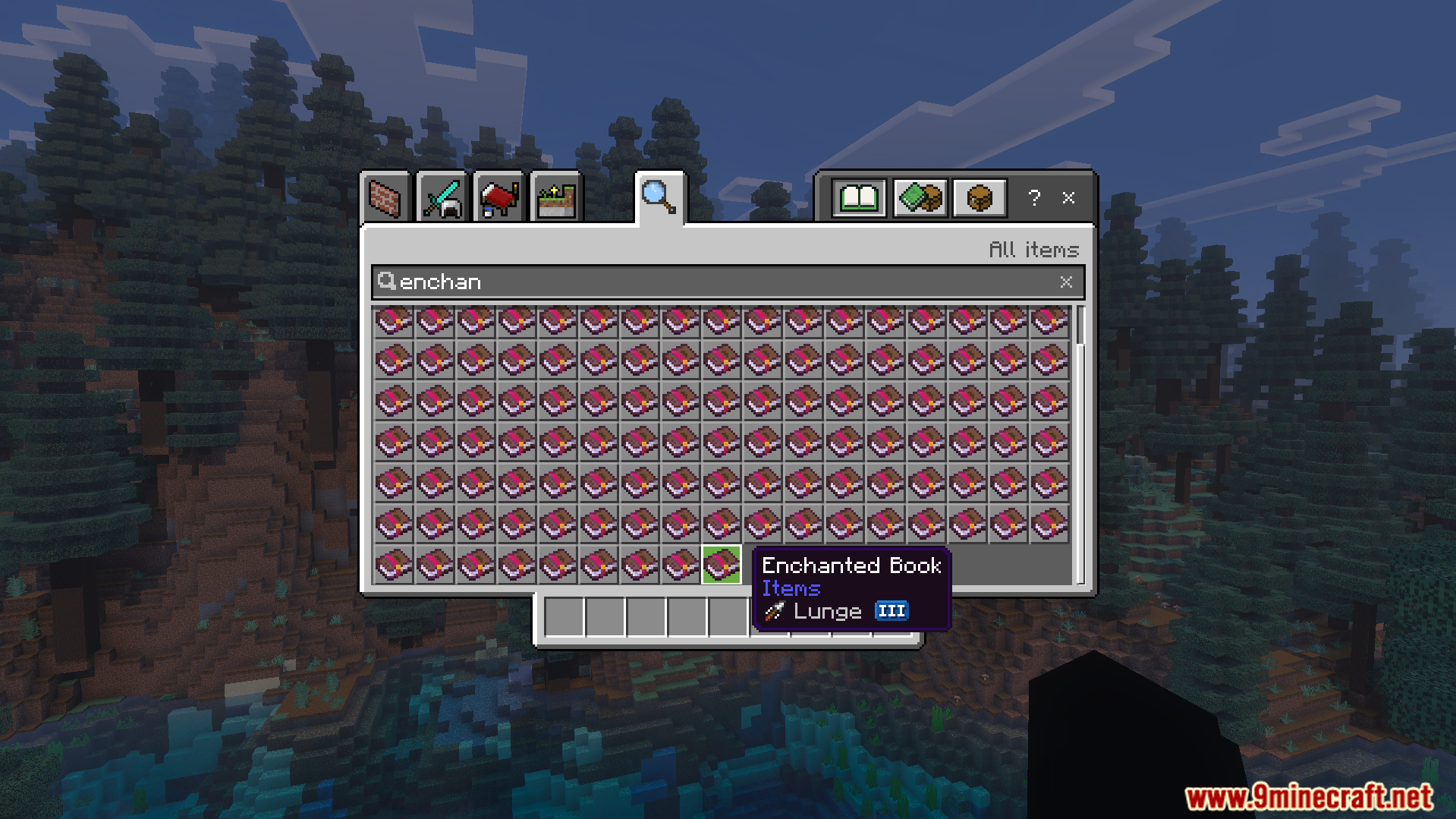 Icons Bedrock Edition Texture Pack adds custom symbols next to enchantment names