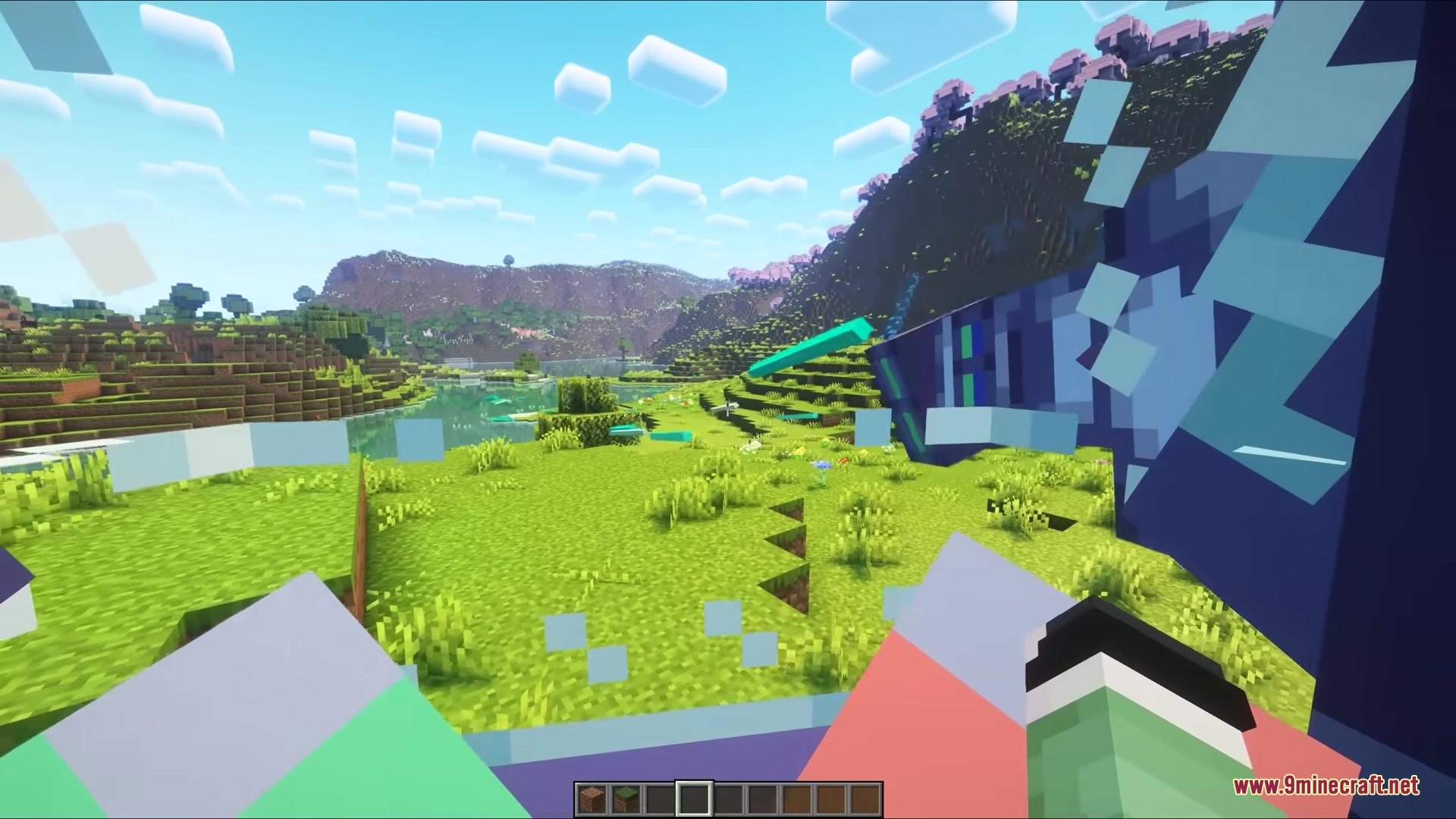 Jim Mech Mod Screenshot 14 First person perspective of a player piloting a mechanical robot suit