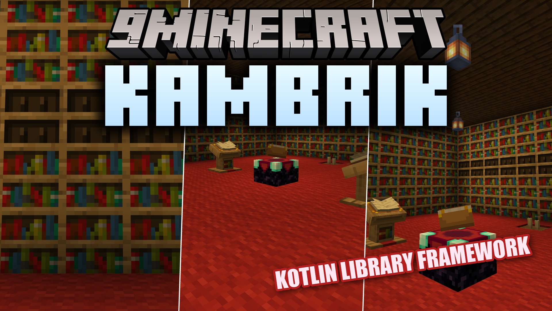 Kambrik is a lightweight Kotlin library and framework mod. It provides shared Kotlin helpers and registration utilities that other mods, such as Bountiful, are built on. It has no player-facing content of its own and is only installed when a mod requires it.