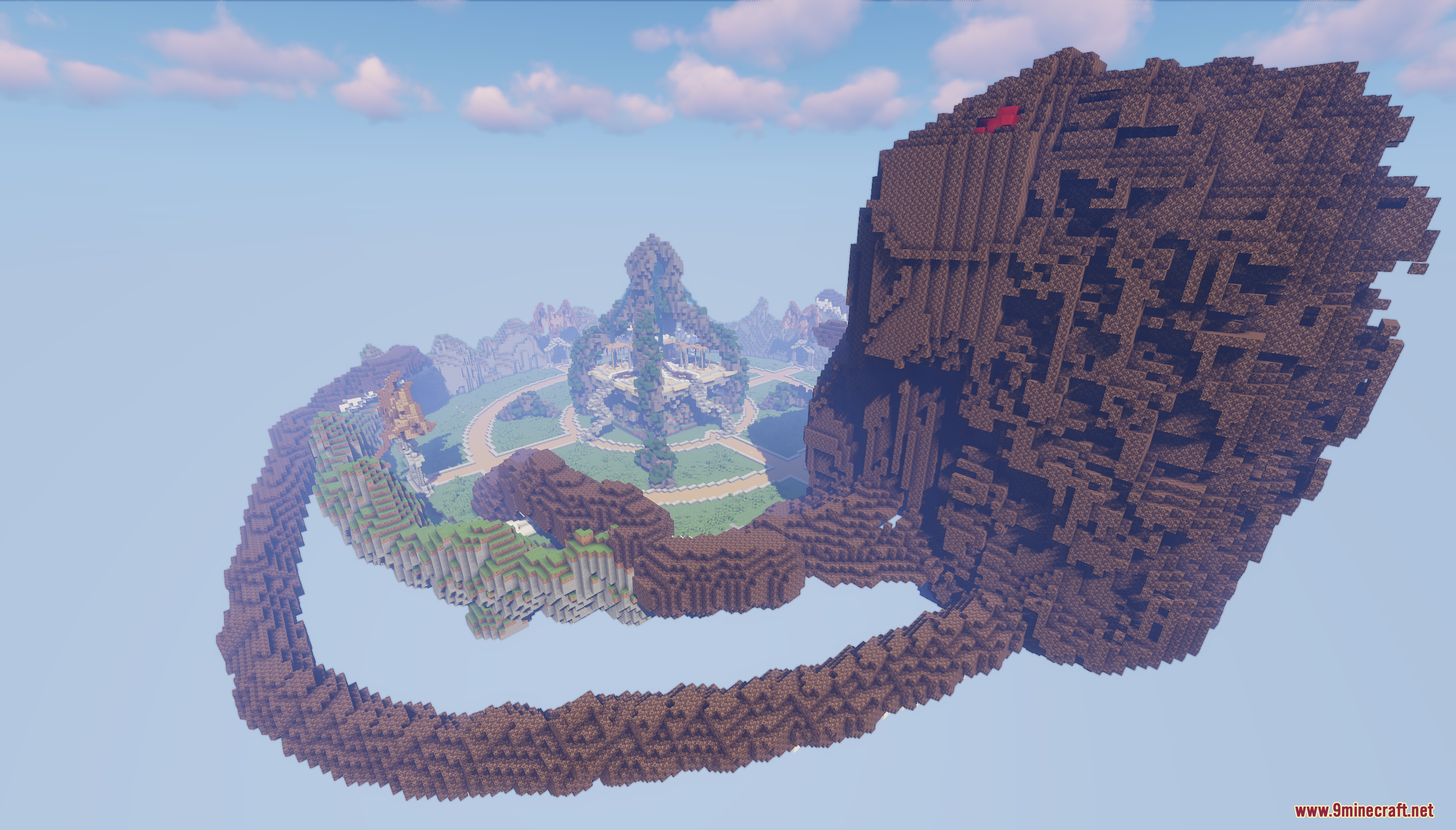 Kraken Lobby Map Screenshot 8 Aerial view of the massive kraken structure in the Kraken Lobby Map