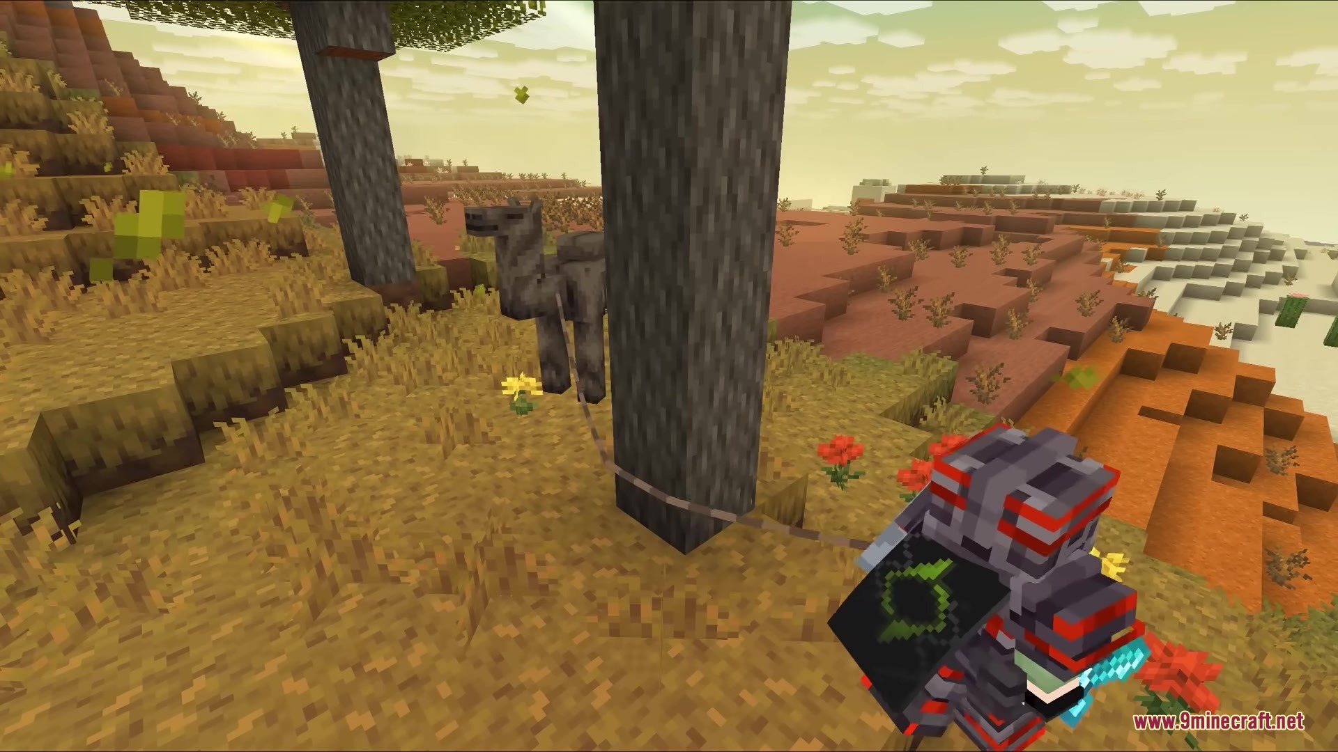 Lead Physics Mod Screenshot 3 Lead Physics Mod allows leashes to wrap realistically around trees while leading a camel