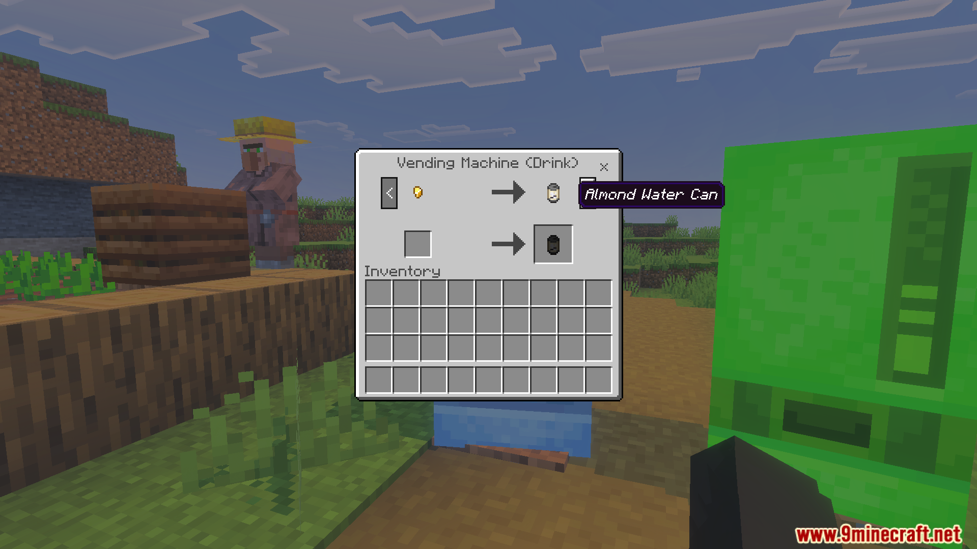 Liminal Craft Backrooms Addon Screenshot 5 Liminal Craft Backrooms Addon vending machine interface showing an almond water can