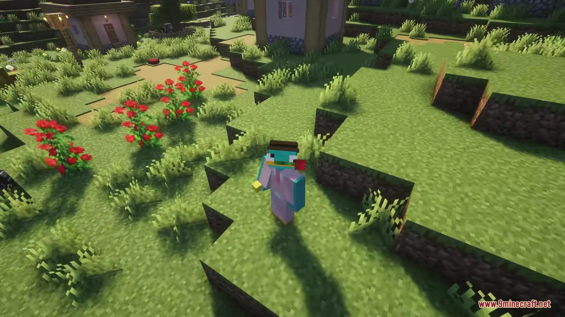 Love Core Mod Screenshot 8 A character skin holding a red rose in its mouth