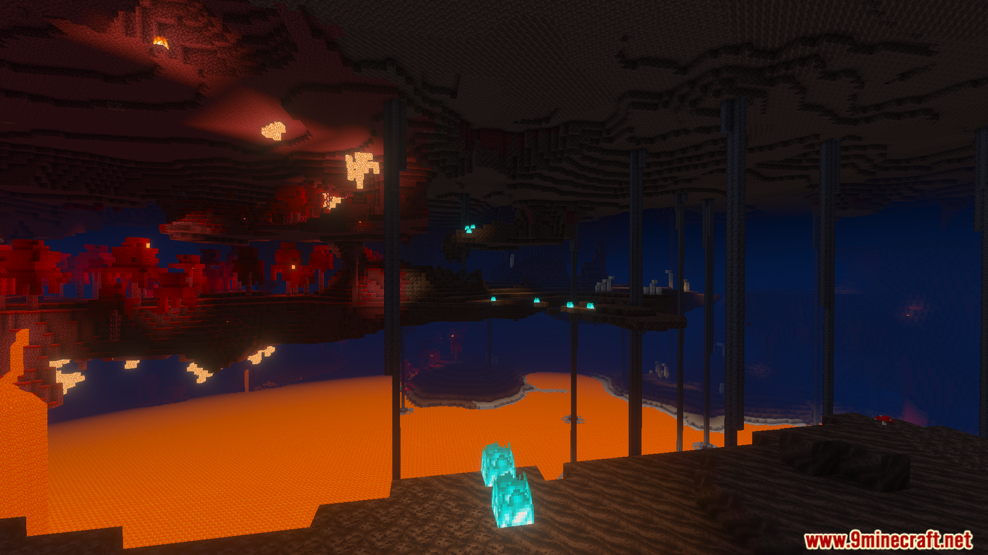 Luminance Shader Screenshot 7 Luminance Shader adds smooth lighting and vibrant colors to the Nether dimension