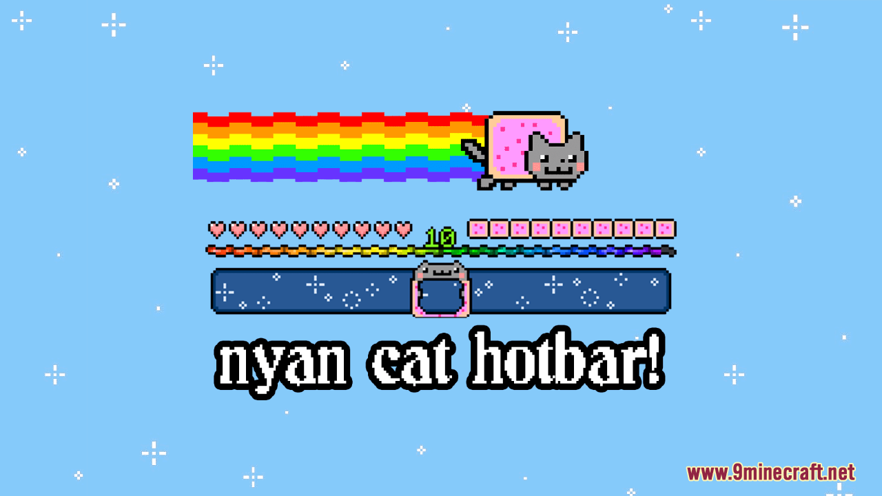 Luvstar's Nyan Cat Hotbar Resource Pack