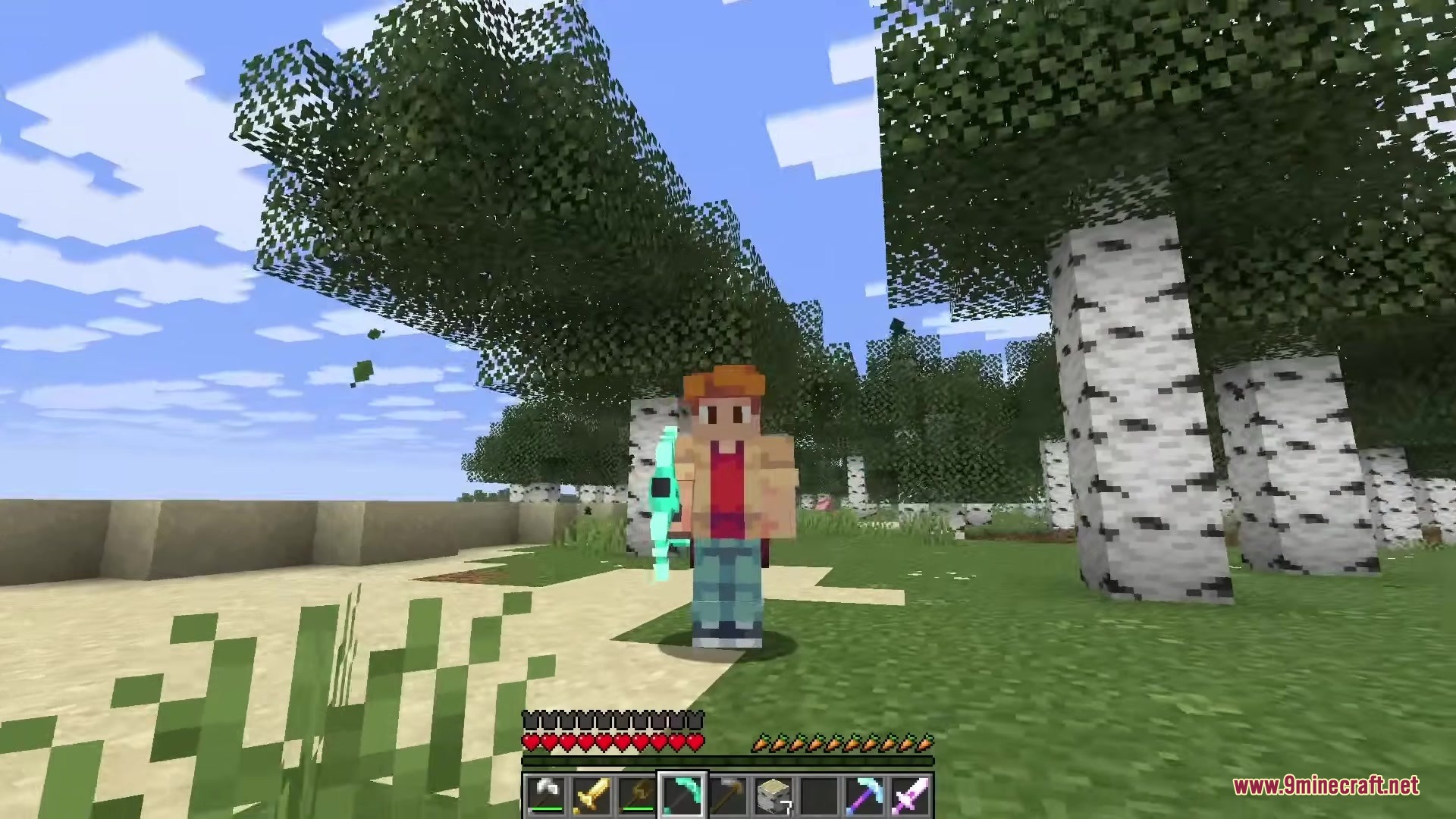 MLC Better Gear Resource Pack adds a detailed 3D enchanted diamond bow model