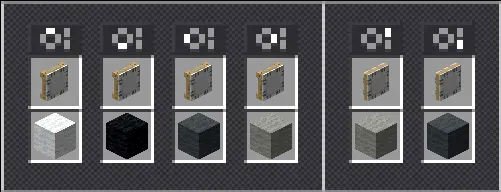 Magnet Plane Inf Fly No Fuel Schematic Screenshots 1 Minecraft interface displaying configuration settings for wool blocks and mechanical control components