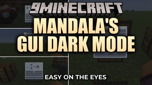 Mandala's GUI Dark Mode 9minecraft Resource Pack