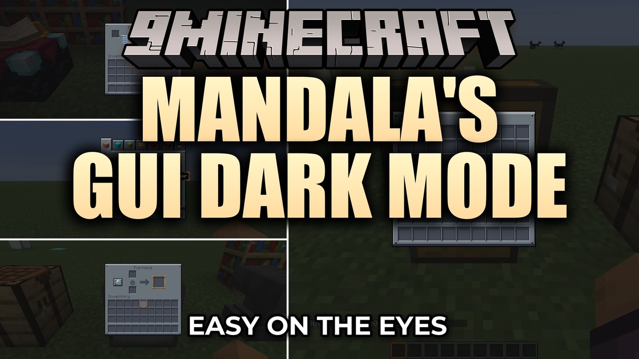 Mandala's GUI Dark Mode 9minecraft Resource Pack