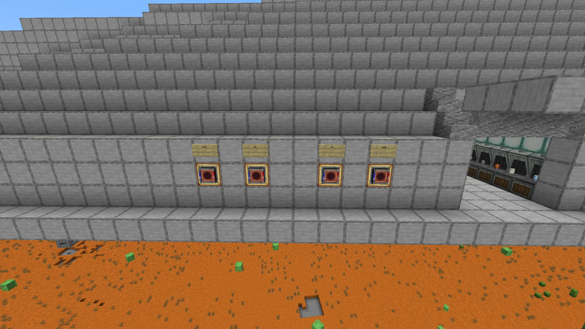 Megamouse Capitas Ship Non Flying Schematic Screenshots 4 Exterior view of the Megamouse Capitas Ship with item frames on the wall