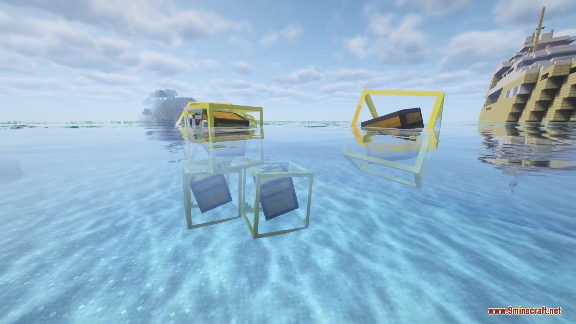 Mo' Bubbles Mod Screenshot 1 Mo Bubbles Mod adds yellow chest bubbles to the ocean biome
