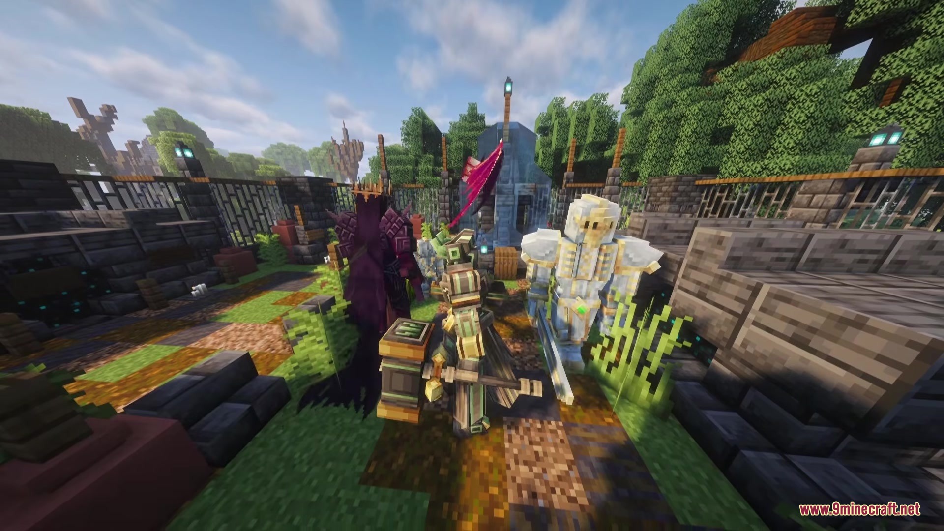 Mo'Bosses Mod Screenshot 3 The Demon King and Forest Guardian bosses from the Mo Bosses mod