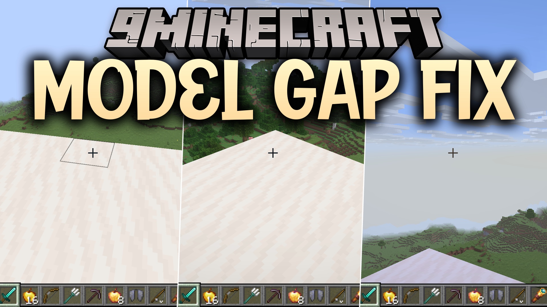 Model Gap Fix 9minecraft Mod - crisp, gap-free item models