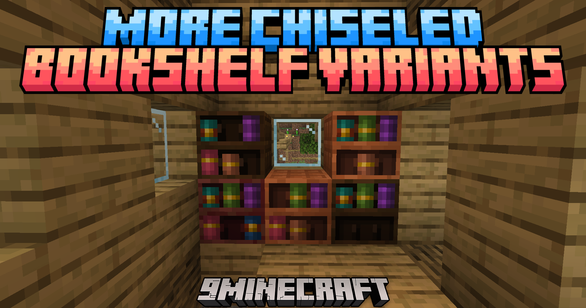 More Chiseled Bookshelf Variants Mod