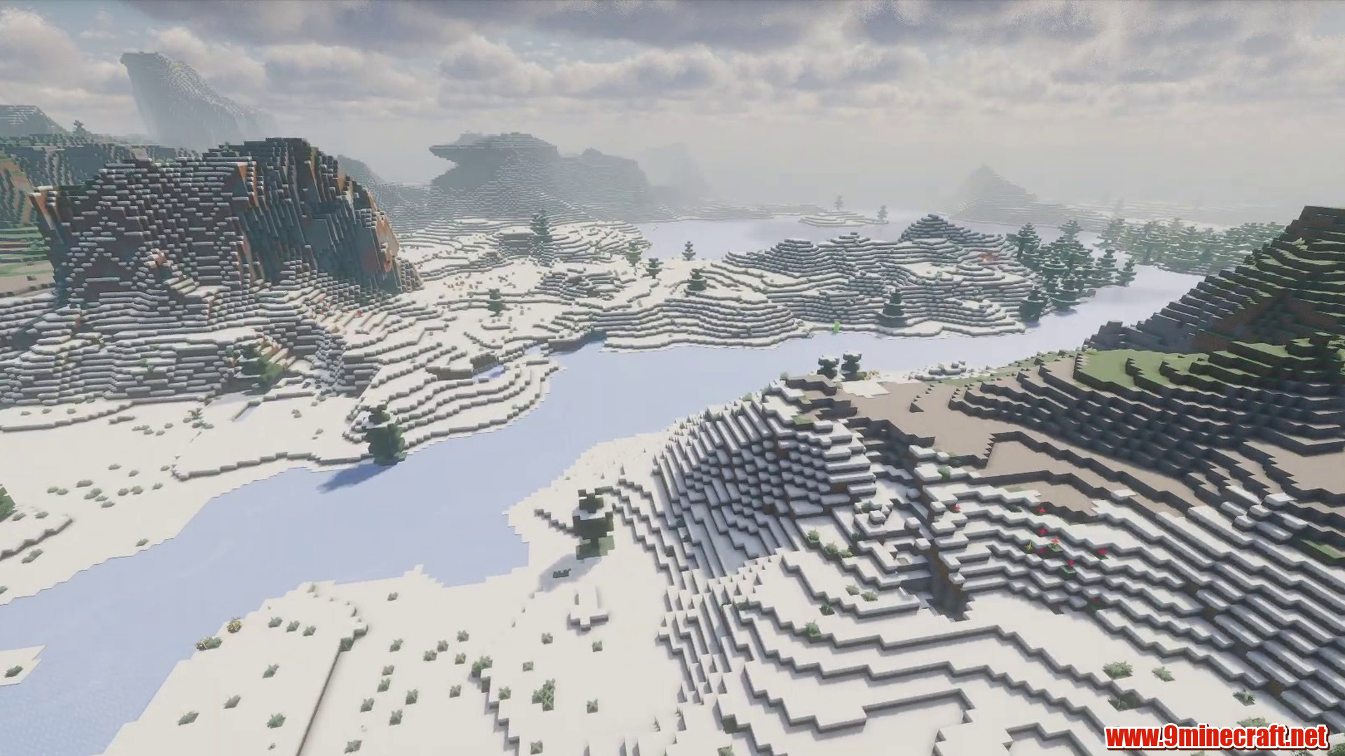 Snow Plains Seed in Minecraft seed -8552434216256029619