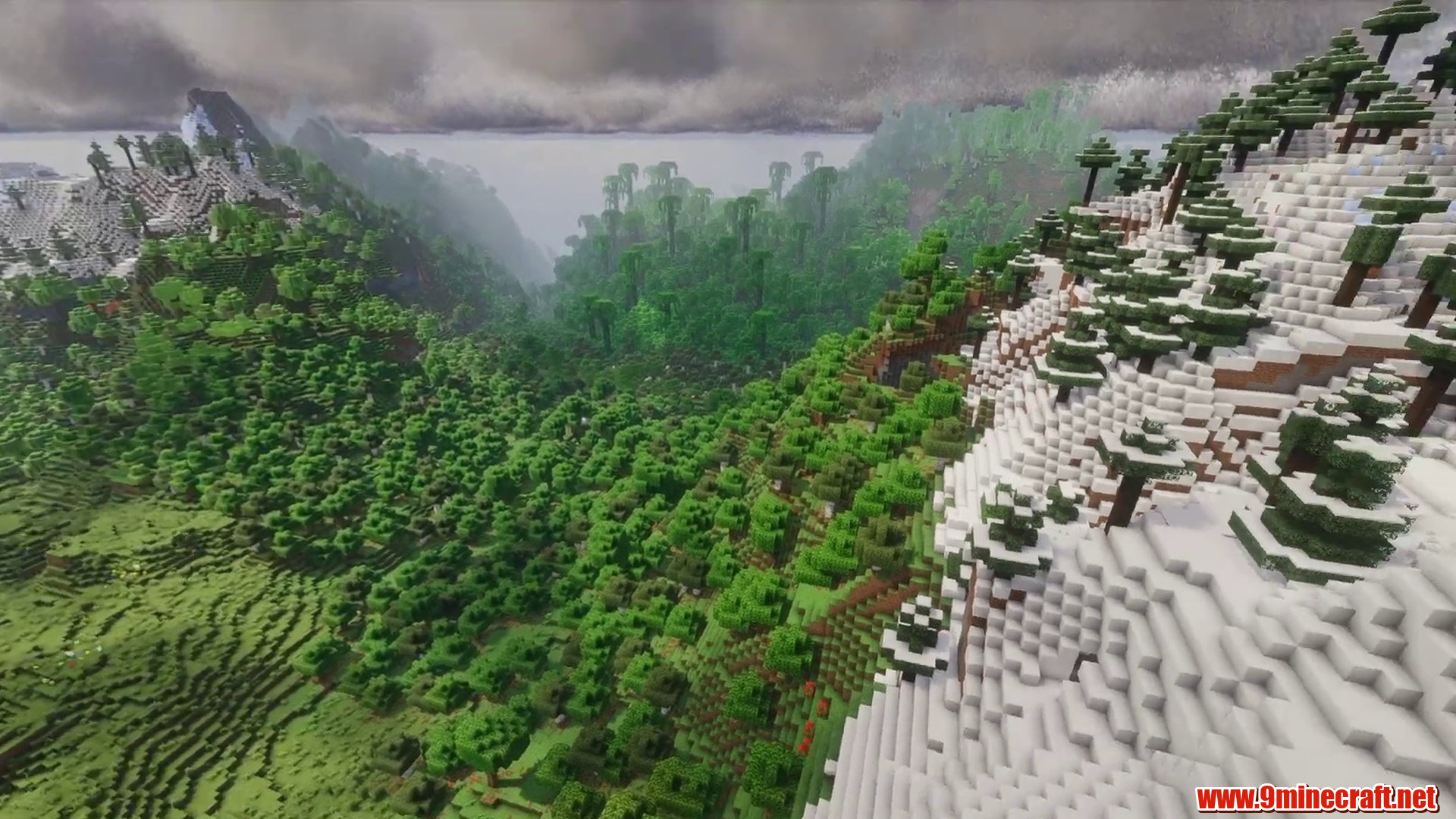 Large Mountain Seed in Minecraft seed -1631292424326705096