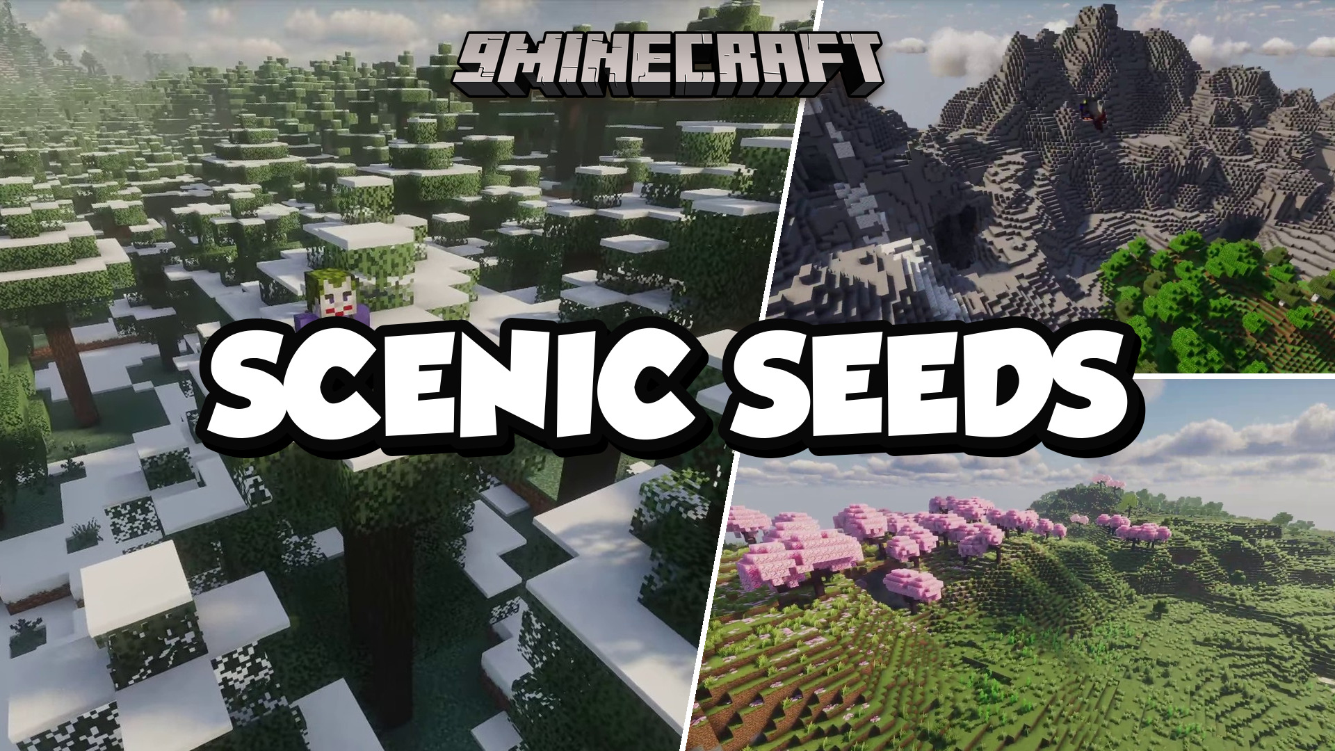 Mountain, Snow And Sakura: 12 Minecraft Seeds With Dramatic Terrain (26.2, 1.21.11) - Java/Bedrock Edition