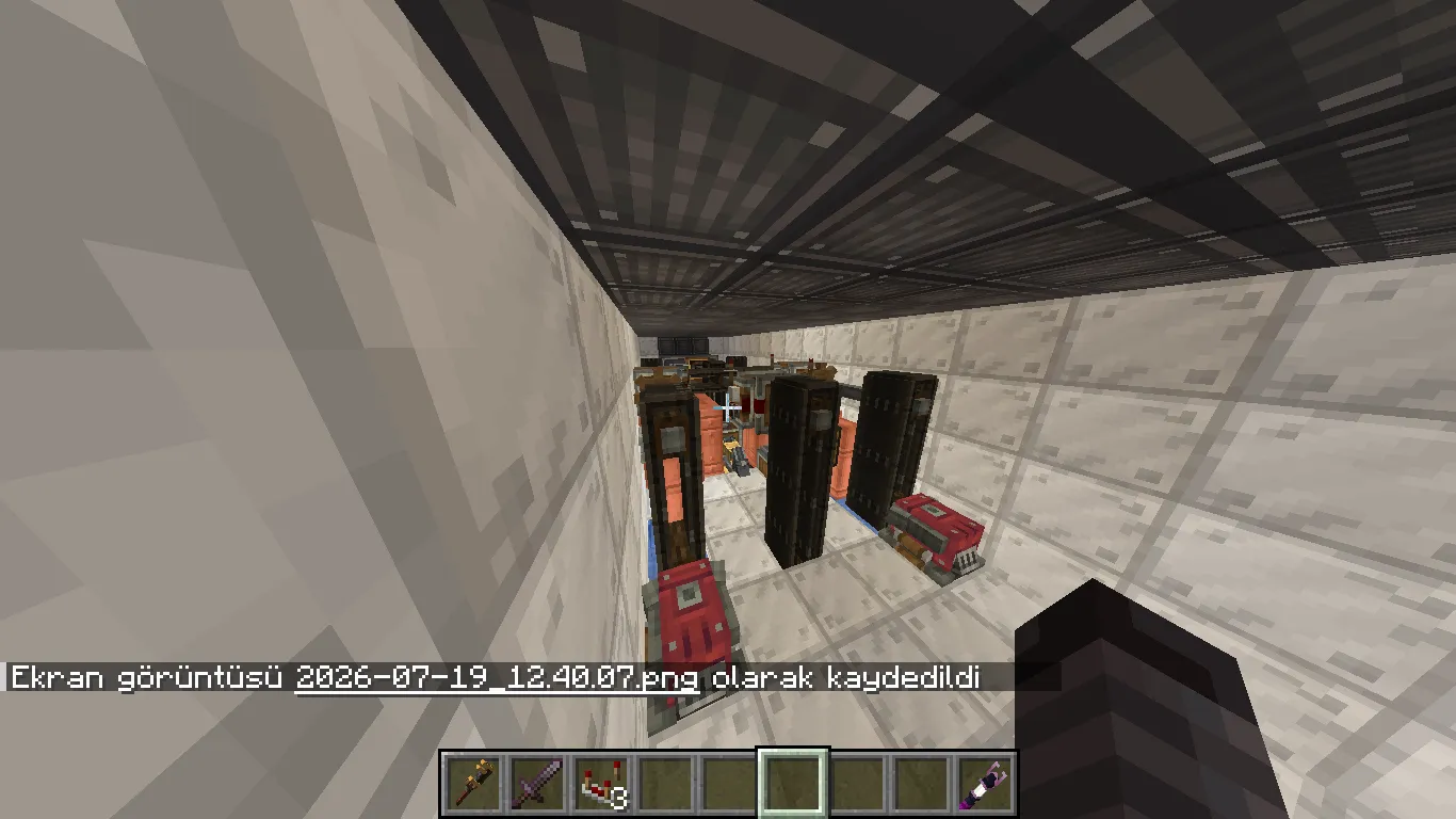 My First Car Schematic Screenshots 1 First person view of mechanical steam engine components for a Minecraft car build