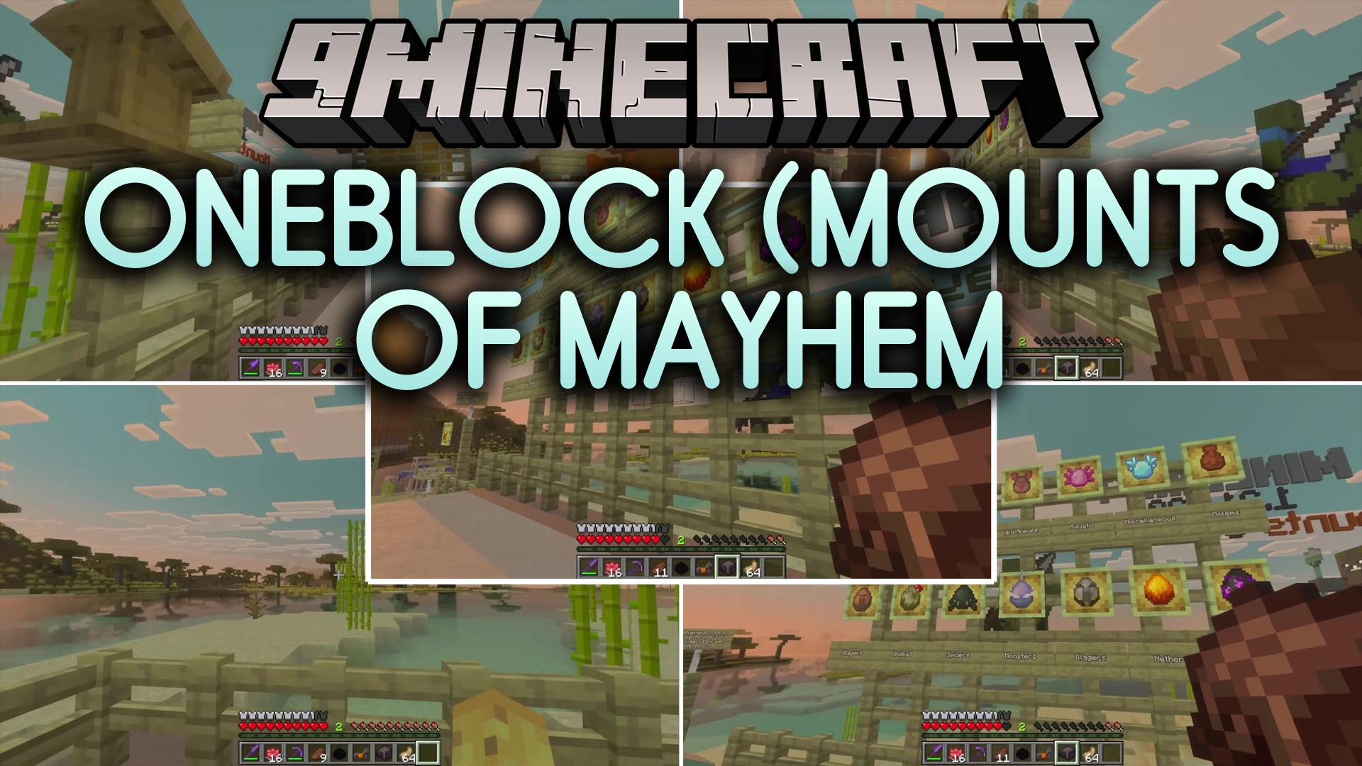 OneBlock Mounts of Mayhem Map