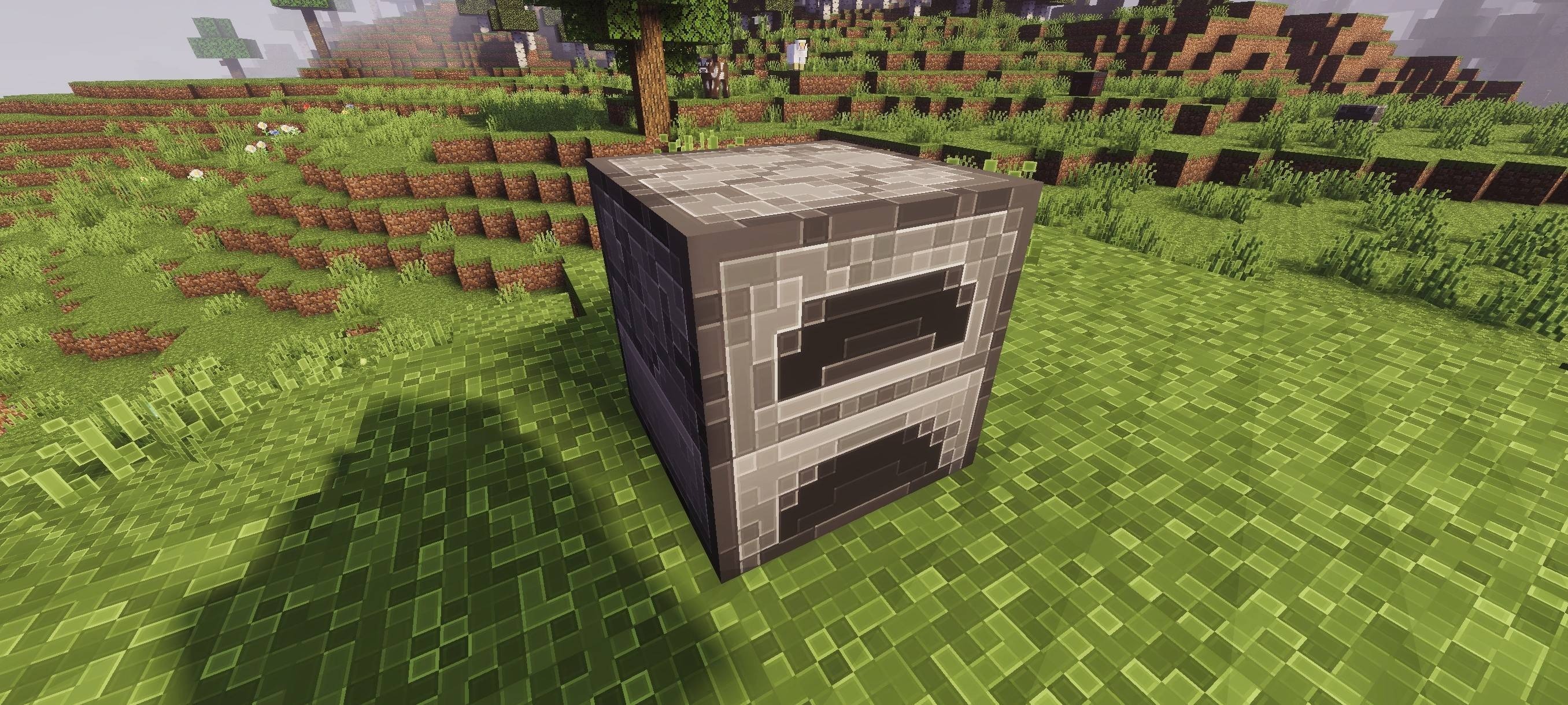 Detailed furnace block with sharp outlines and high resolution textures in the game