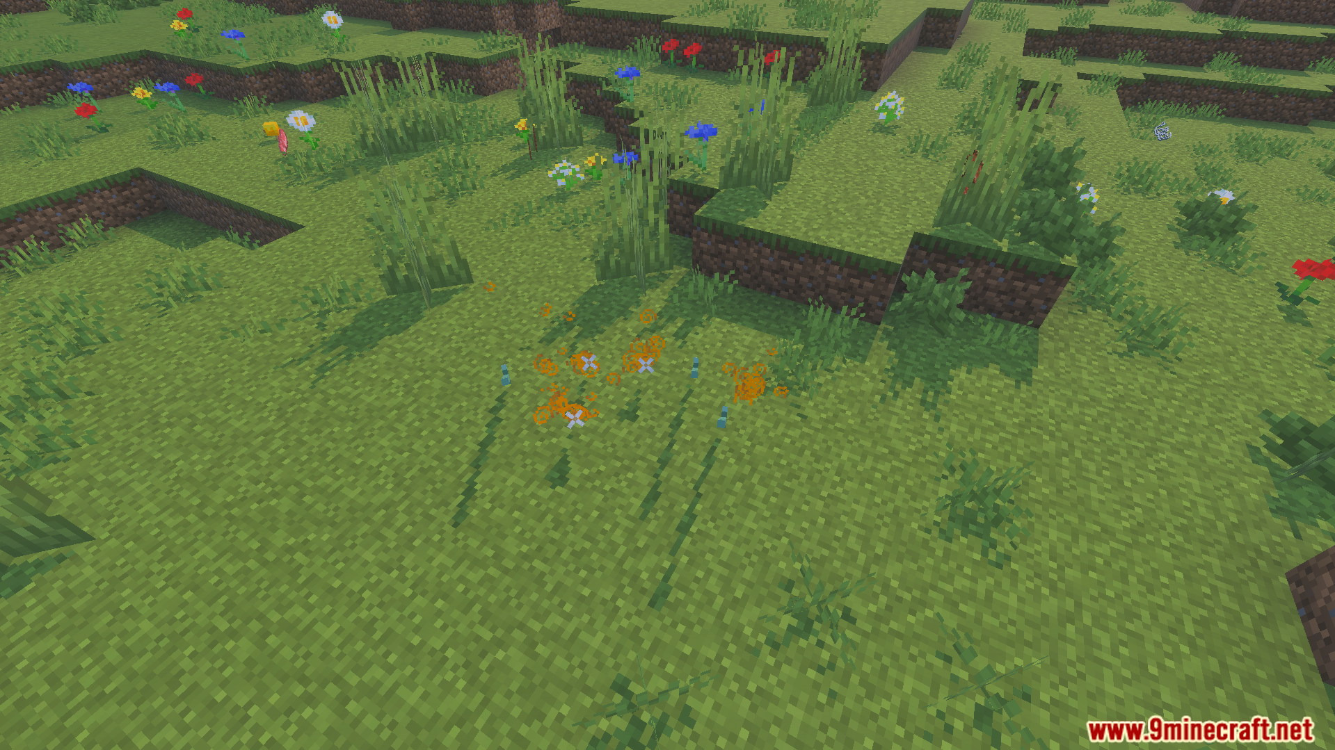 Dropped items grouping together on the ground to save device power