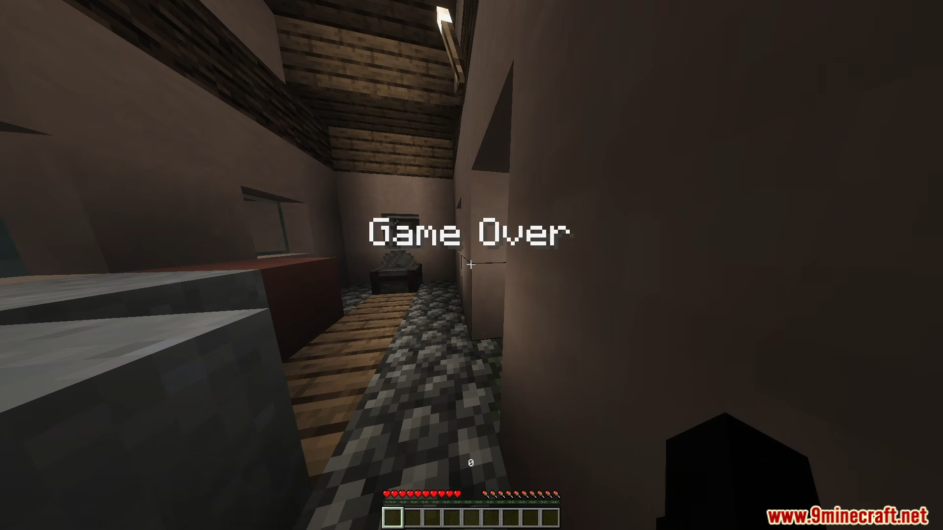 Playmate Addon Screenshot 8 The game over screen shown after failing to survive the scary hiding game