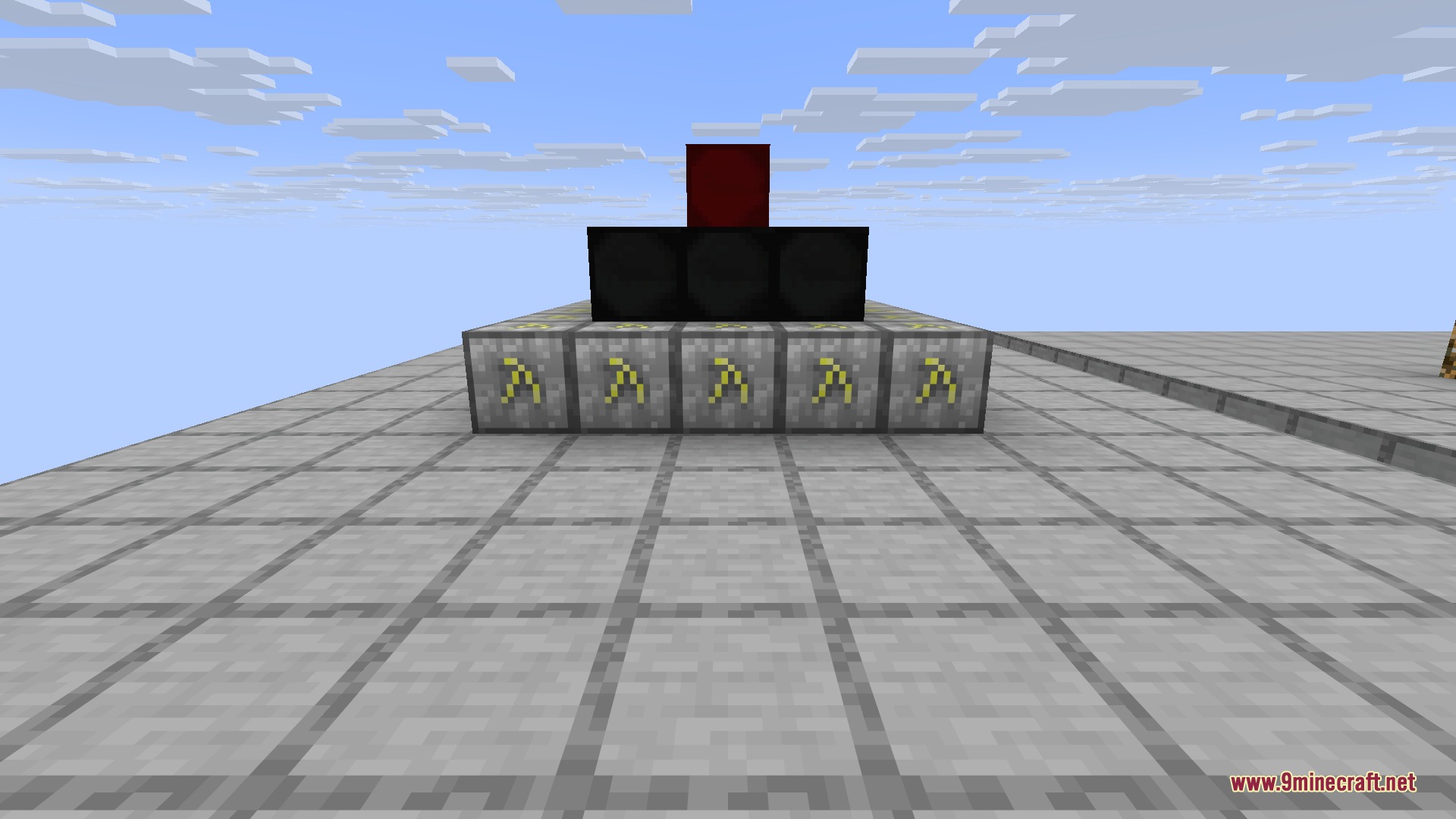 Alchemical fuel blocks topped with Dark Matter and Red Matter - the high-EMC materials behind the mod's most powerful tools and armor.